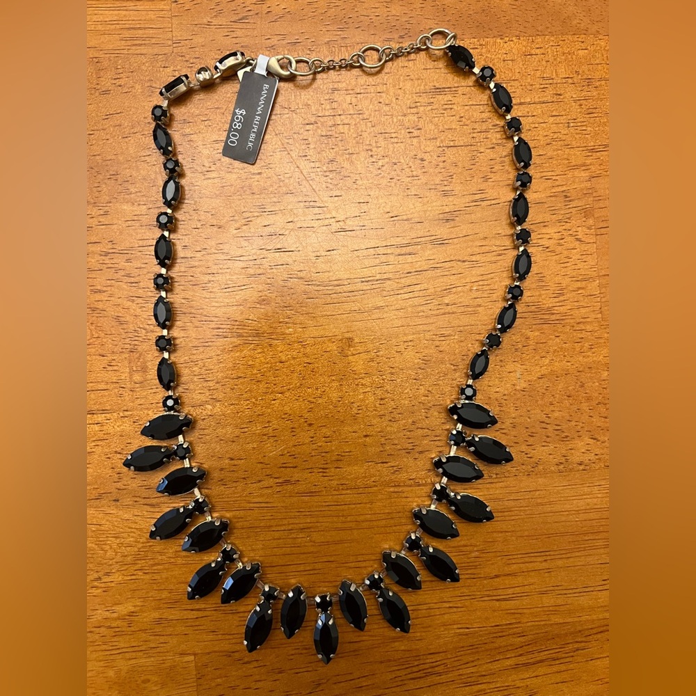 Banana Republic Black and Light Yellow Gold Necklace